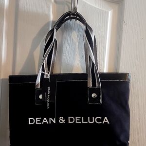 Dean & DeLuca small black, Grey and white tote.